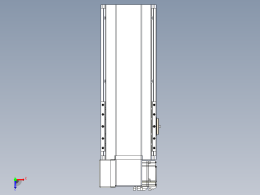 皮带直线轴半封闭可选导轨TPA-HNB-175D-140-L200-LP-C-P75-N3俯视缩略图
