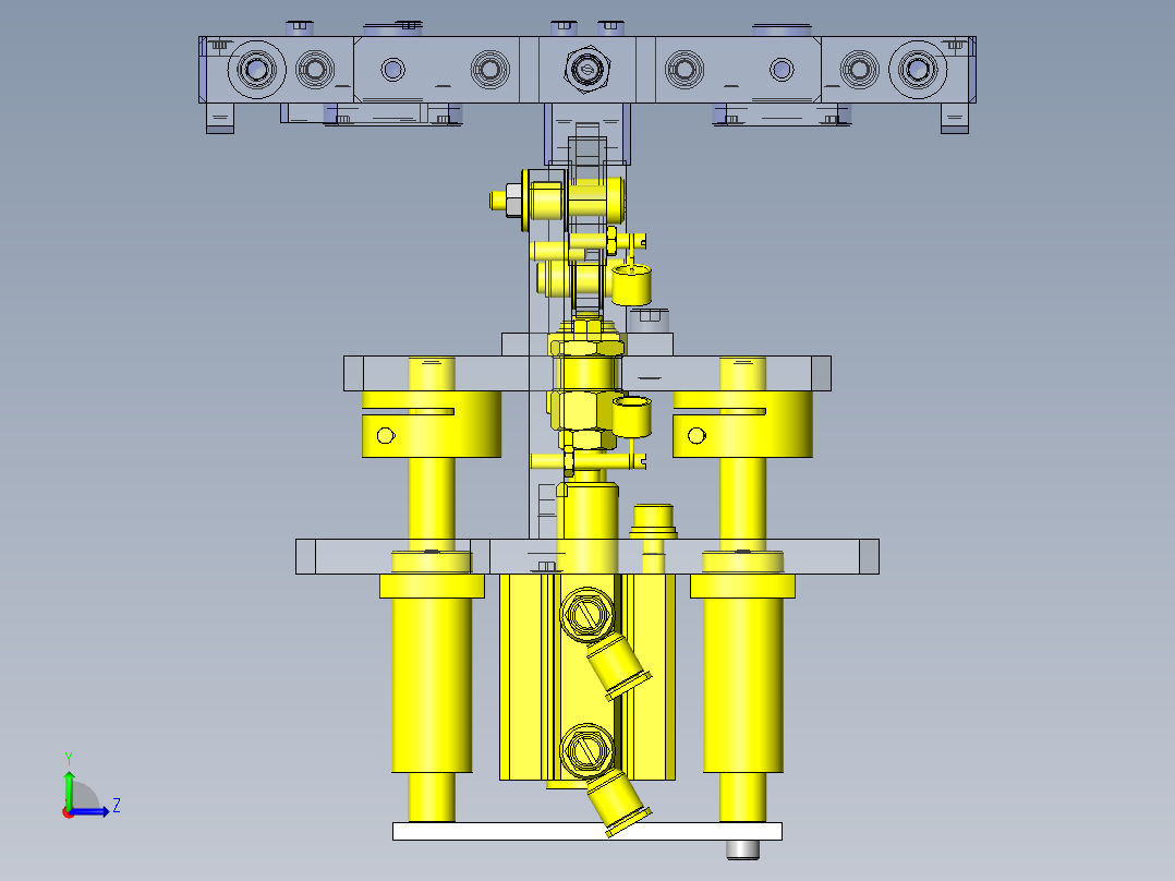 带止回组件的挡块左视图