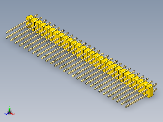 彩色公头100mil（2.54mm）系列-DS1021_yellow_2x28p_100mil_Type5_rev1.0