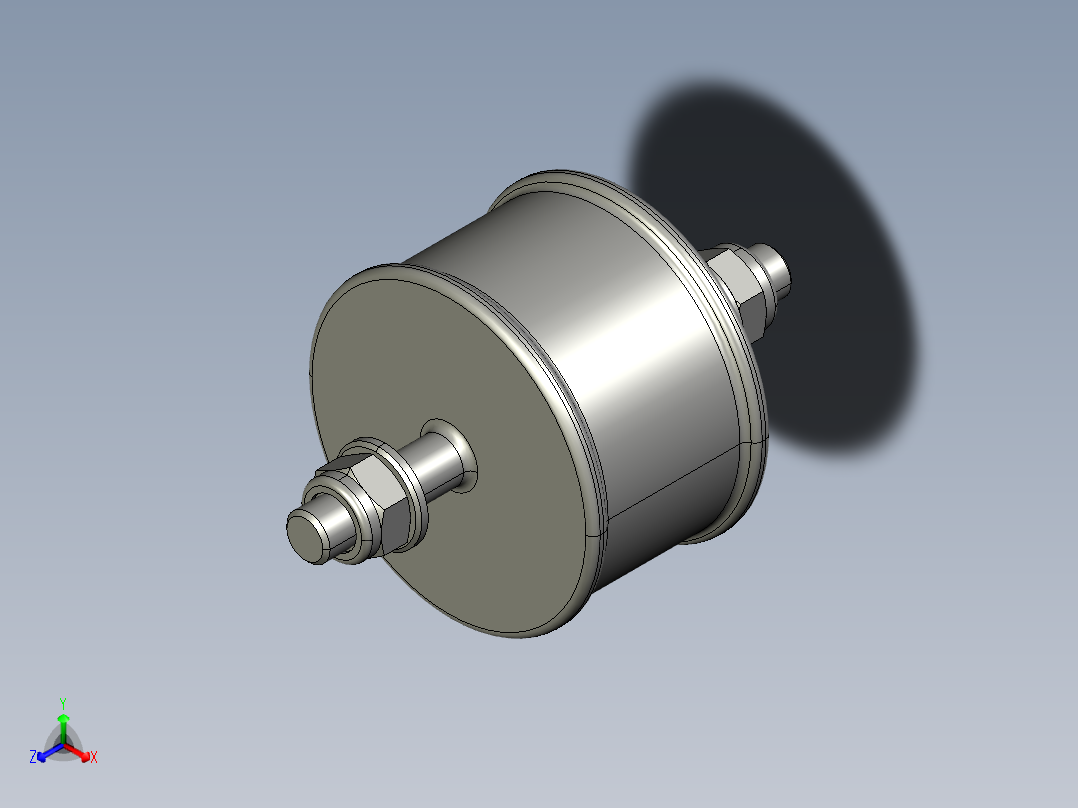 减震器M12正等轴测图