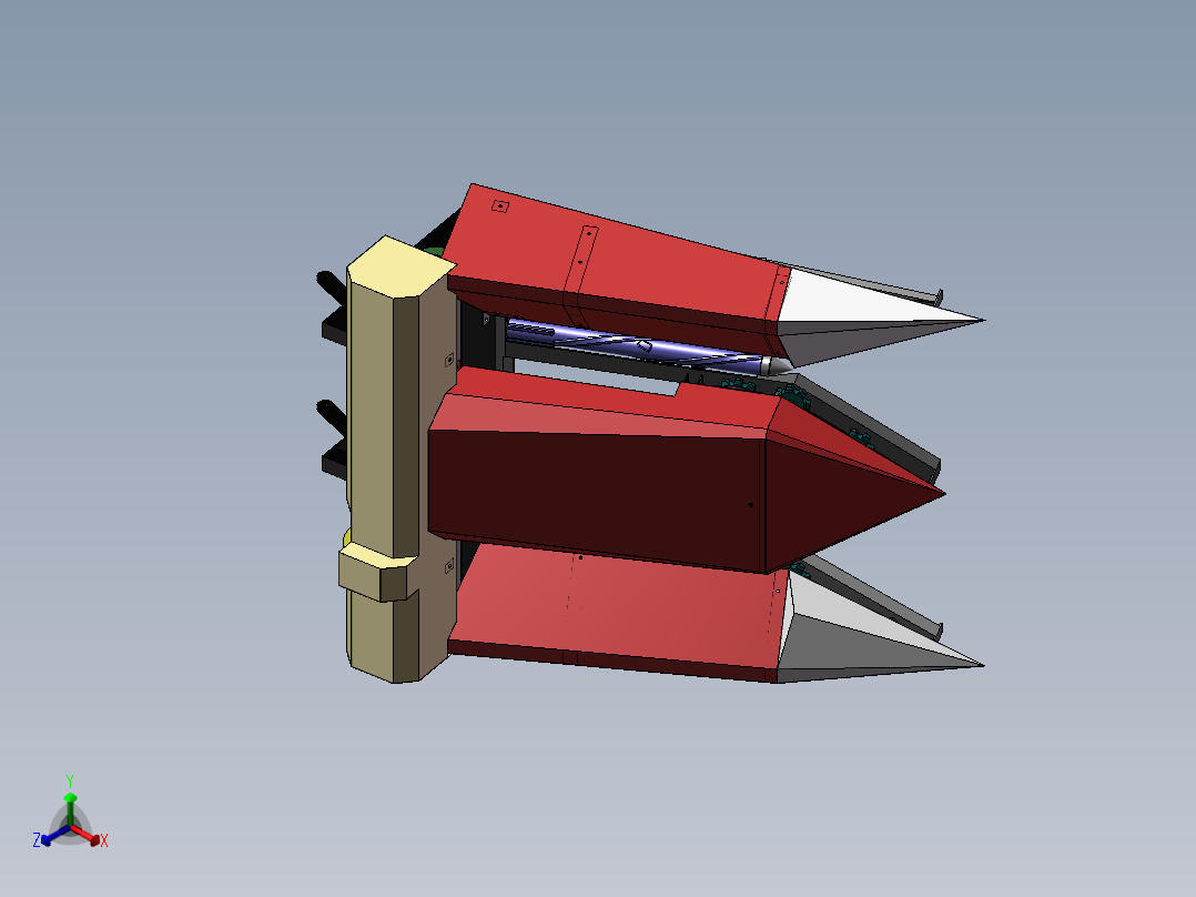 玉米收割机含三维+二维+说明书正等轴测图