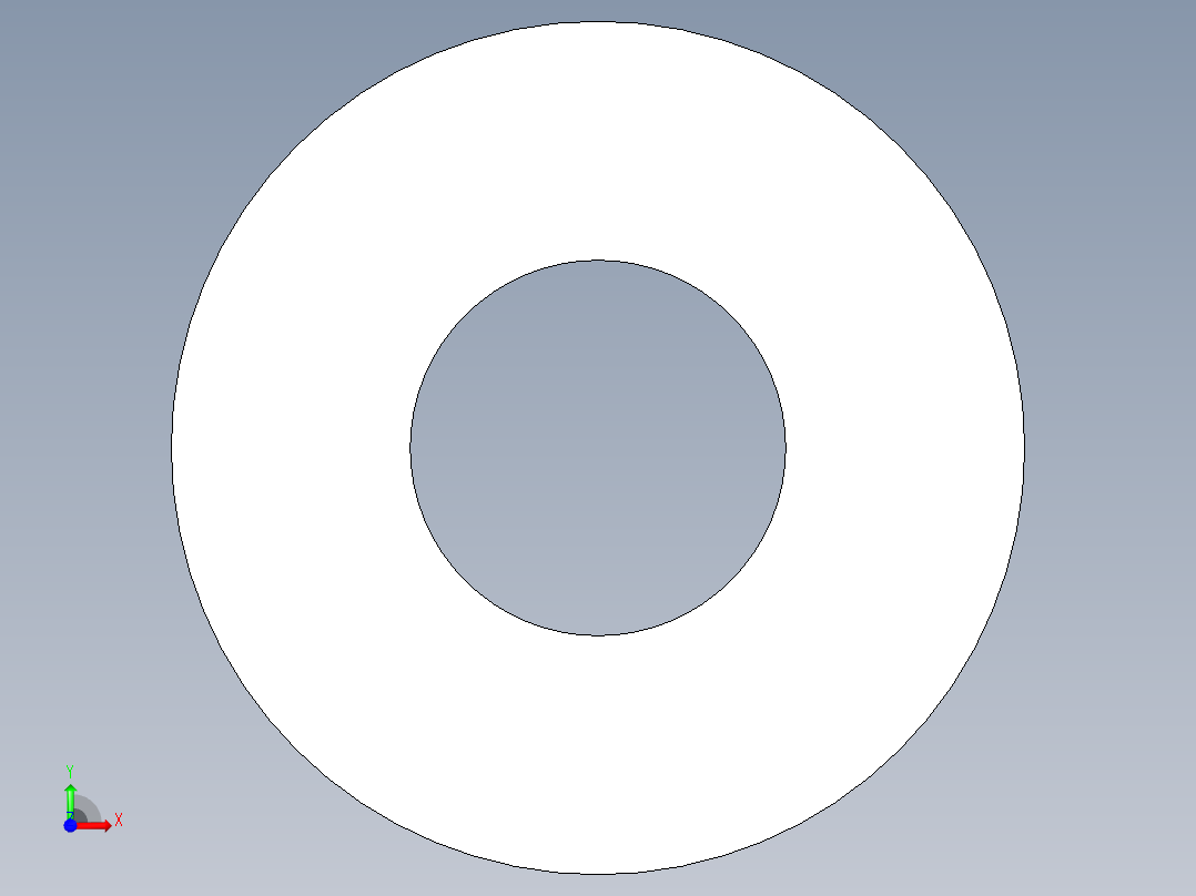 M2-M2 screw size FLAT WASHER.x_t前视图