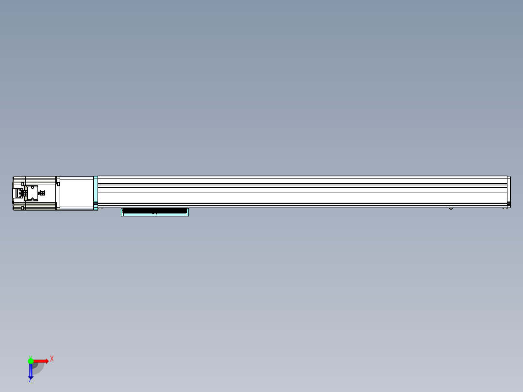 威洛博VC丝杆传动-无尘环境VC14-Lxx-C-S700-BC-ZP75-C3俯视图