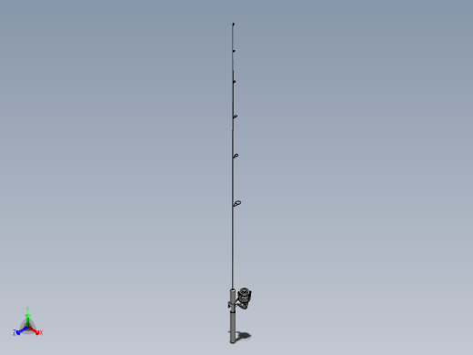 鱼竿正等轴测缩略图