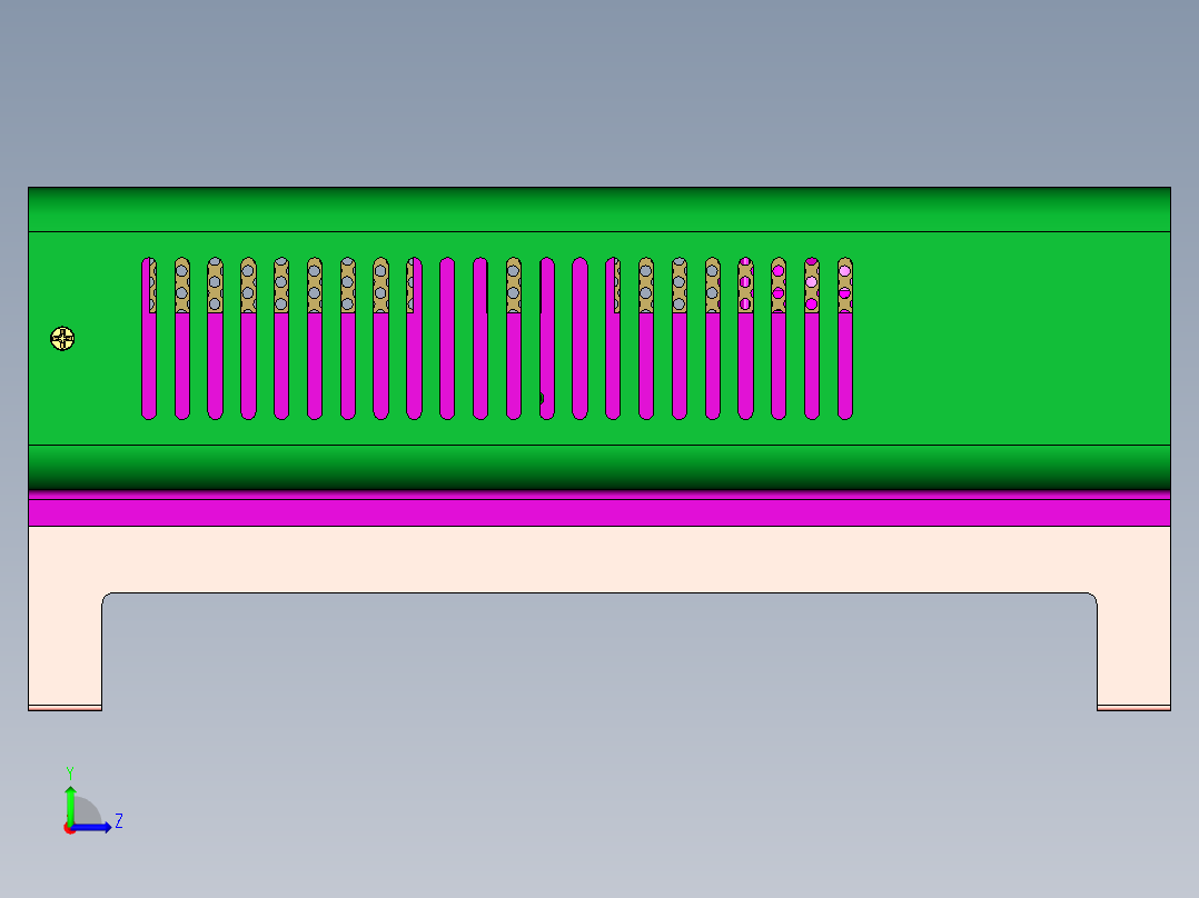 快睿Mini-ITX支架式机箱左视图