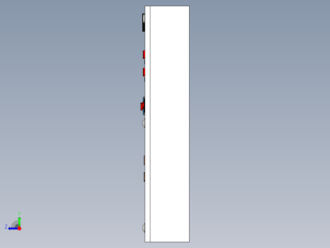 电器柜 电控柜 (64) 机械设计素材右视图