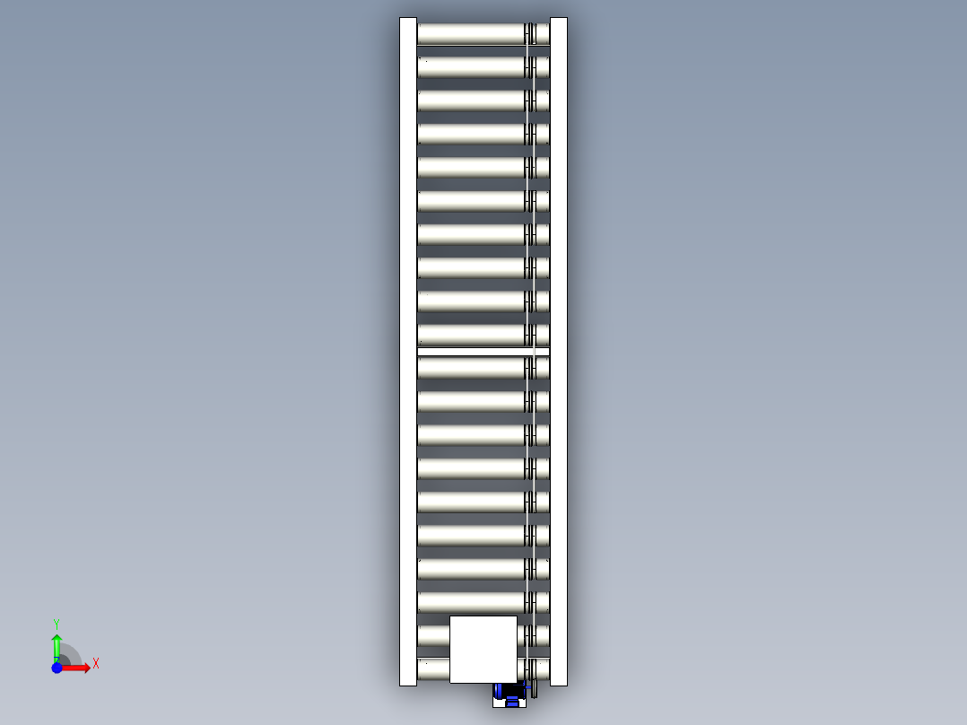 滚筒输送机 (21)前视图