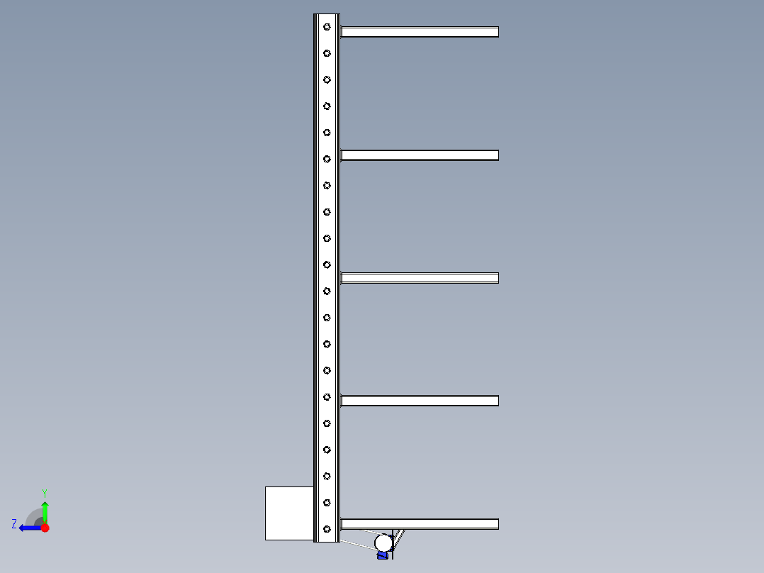 滚筒输送机 (21)右视图