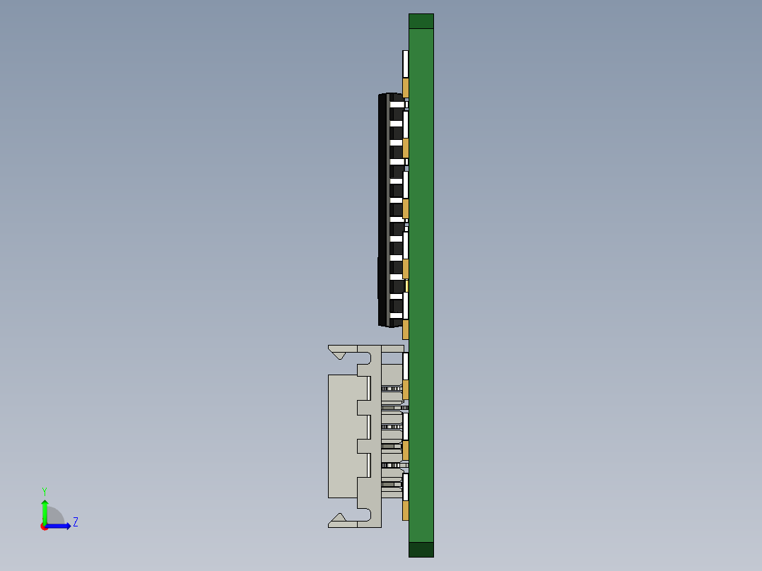 8x8 LED显示屏左视图