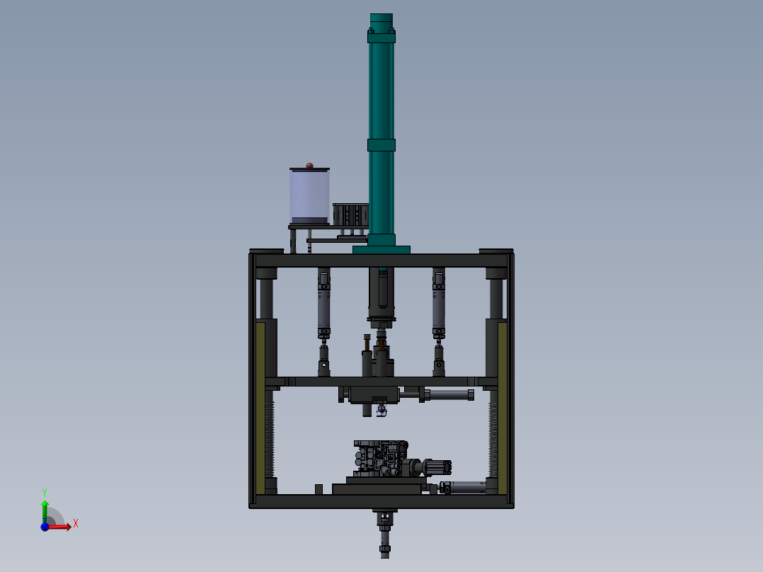 油泵钢球压装前视图