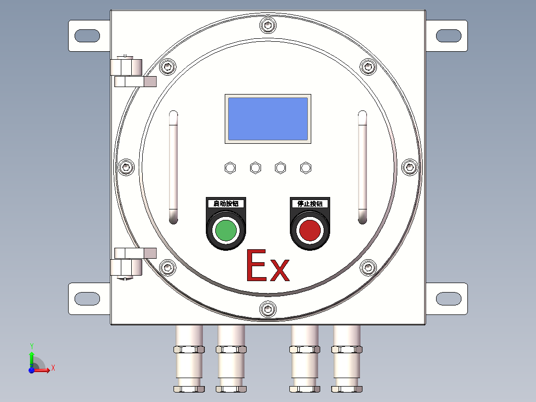 IIC防爆仪表箱前视图