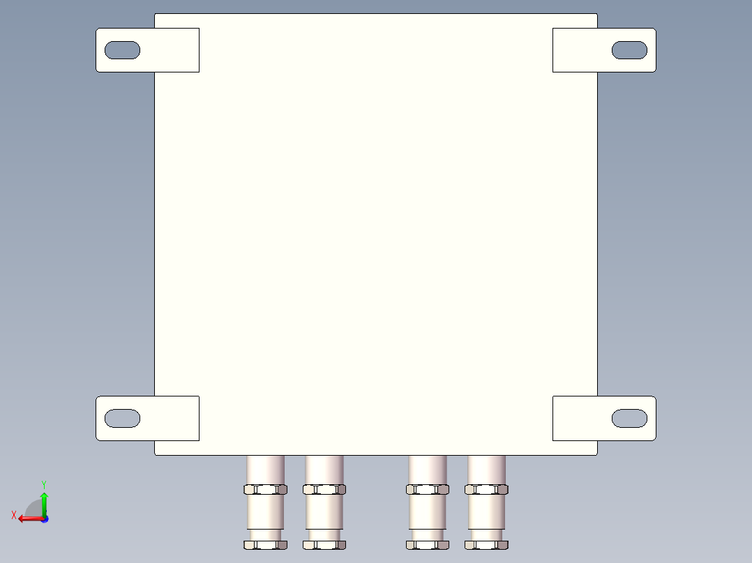 IIC防爆仪表箱后视图