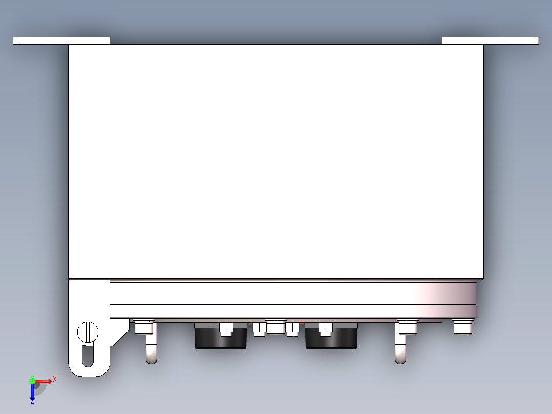 IIC防爆仪表箱俯视图