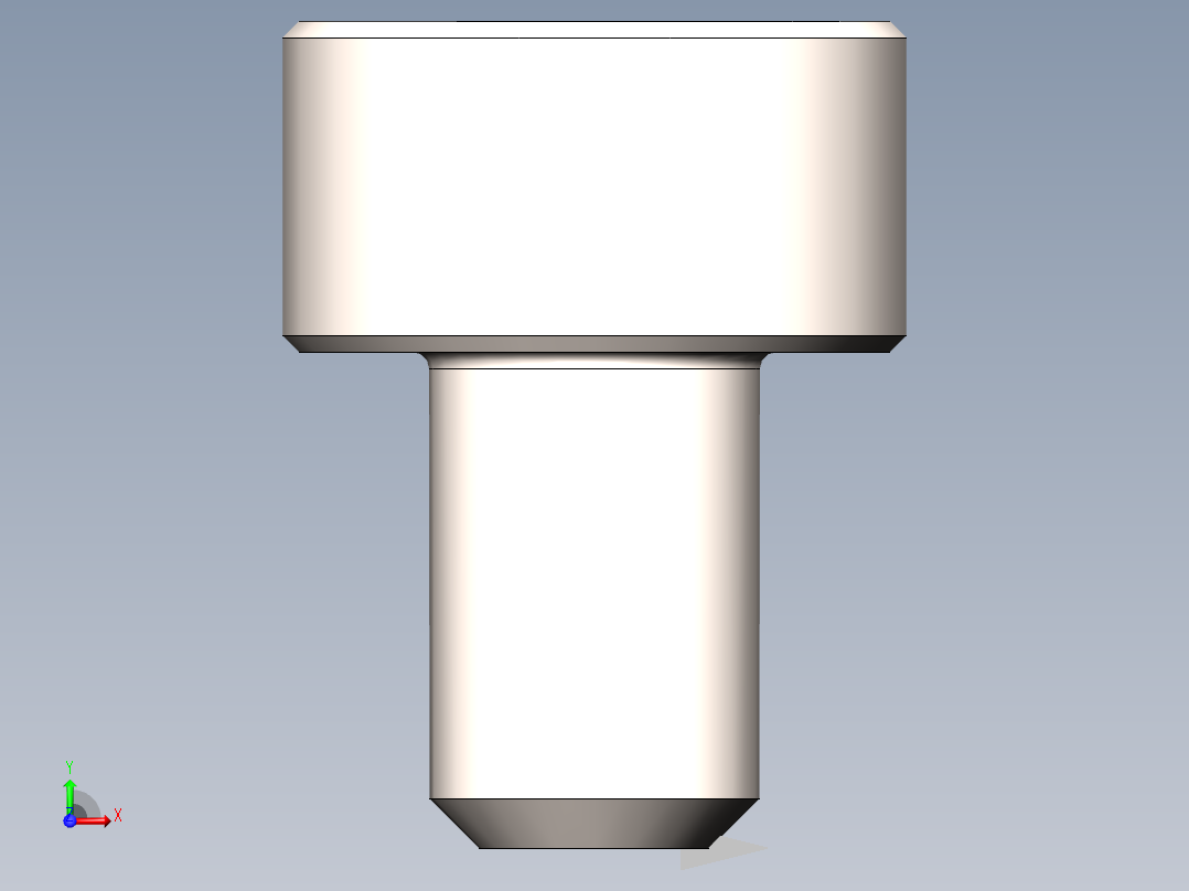 螺钉8.8 DIN7984前视图