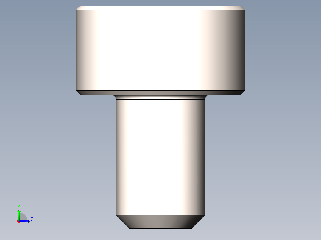 螺钉8.8 DIN7984左视图