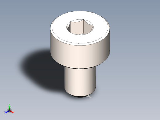 螺钉8.8 DIN7984正等轴测缩略图