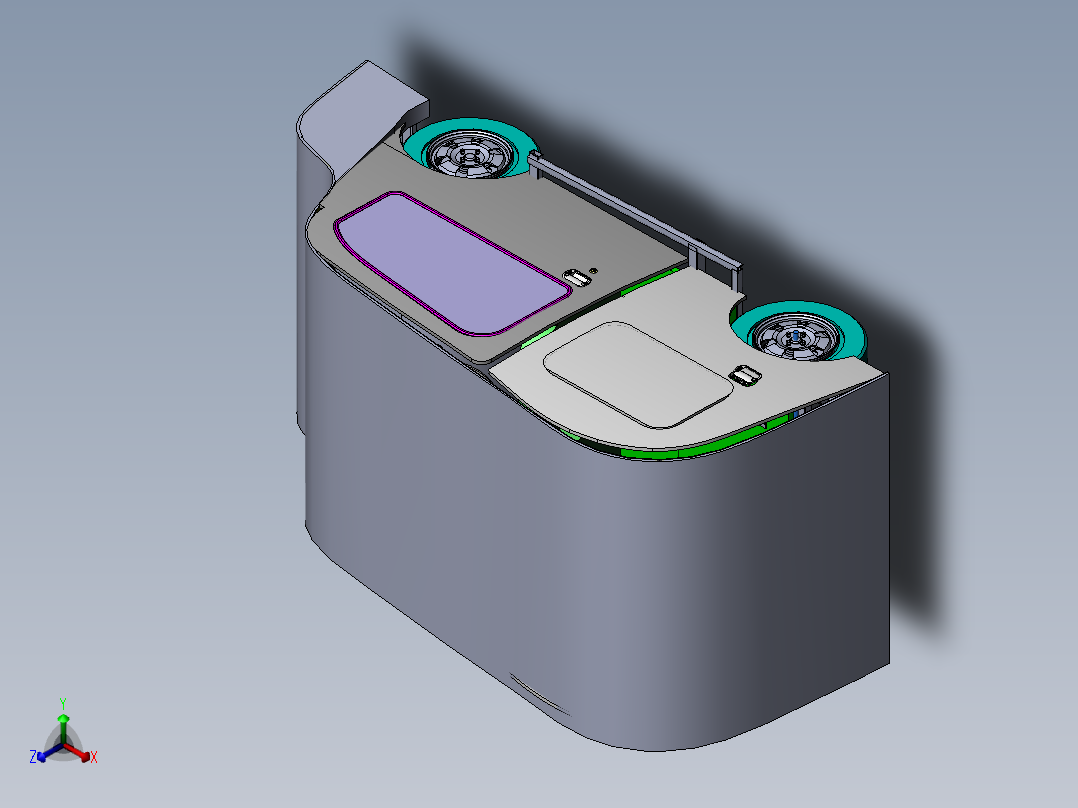 Q432-老年助力车的设计【三维SolidWorks】正等轴测图