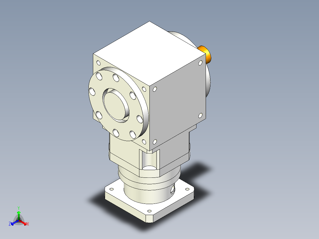 换向器PW210单轴 PLX180-L2 35-114.3-200-M12.stp主视图