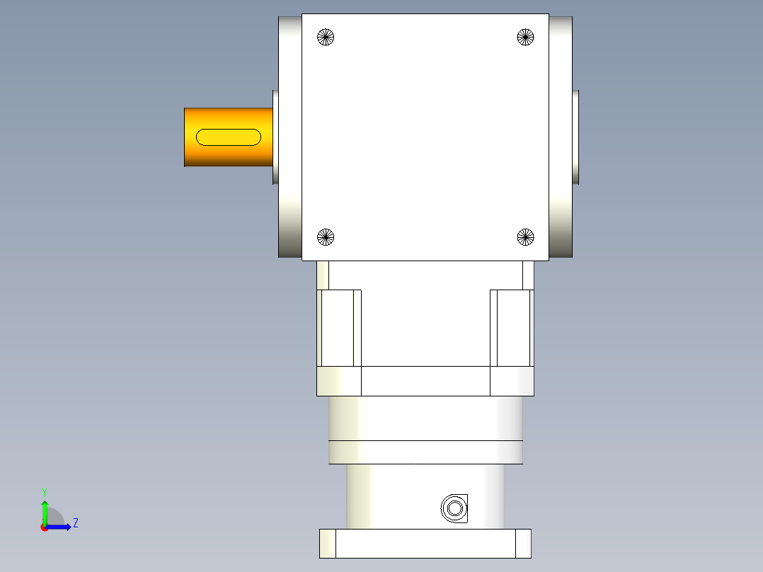 换向器PW210单轴 PLX180-L2 35-114.3-200-M12.stp左视图