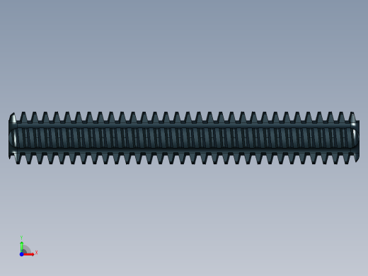 乐高机械组车桥-3705c01 Black Technic Axle 4 Threaded.IGS前视缩略图