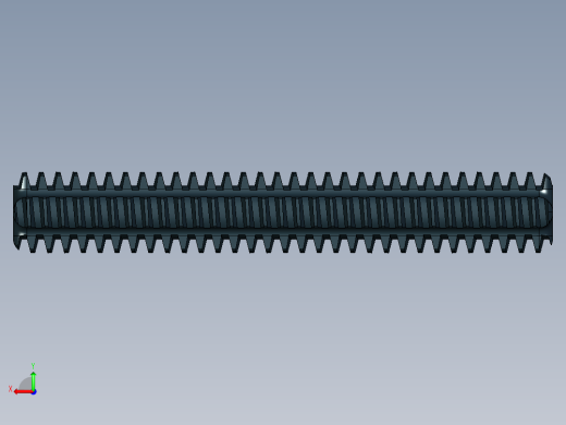 乐高机械组车桥-3705c01 Black Technic Axle 4 Threaded.IGS后视缩略图