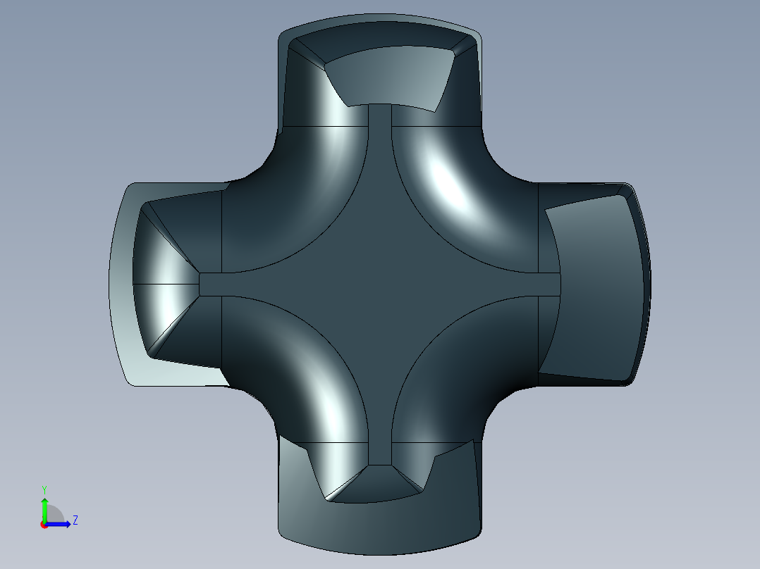 乐高机械组车桥-3705c01 Black Technic Axle 4 Threaded.IGS左视图