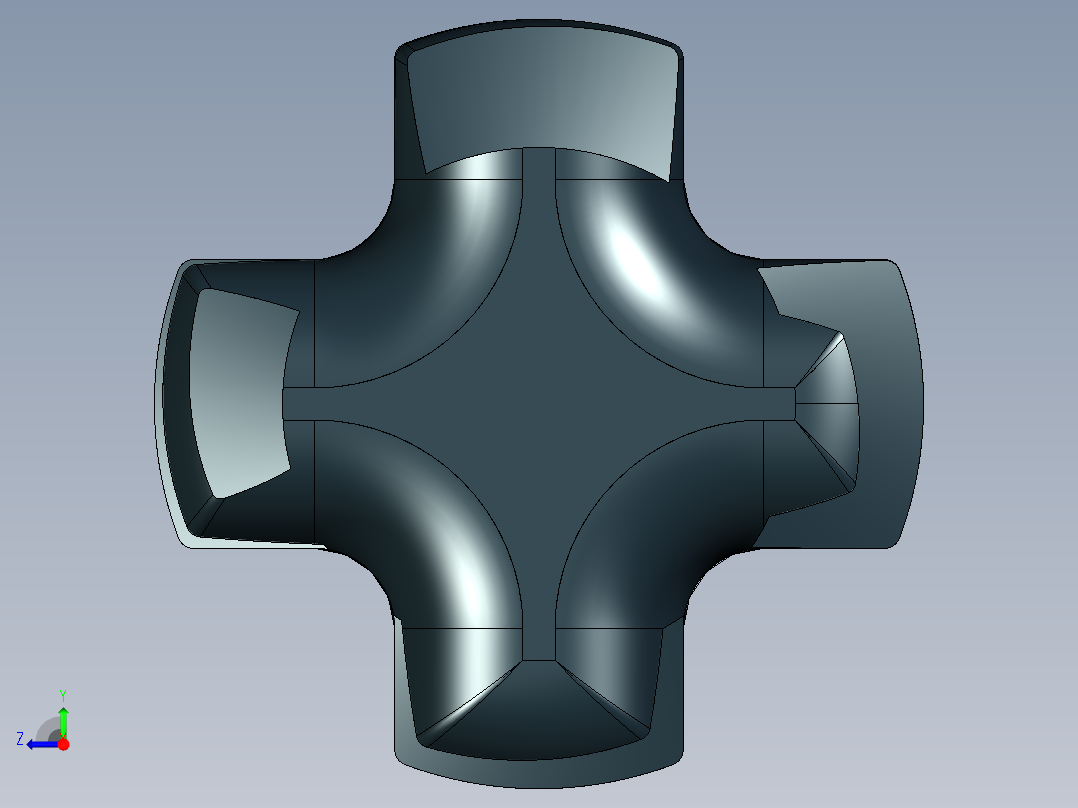 乐高机械组车桥-3705c01 Black Technic Axle 4 Threaded.IGS右视图