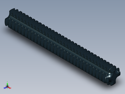 乐高机械组车桥-3705c01 Black Technic Axle 4 Threaded.IGS正等轴测缩略图