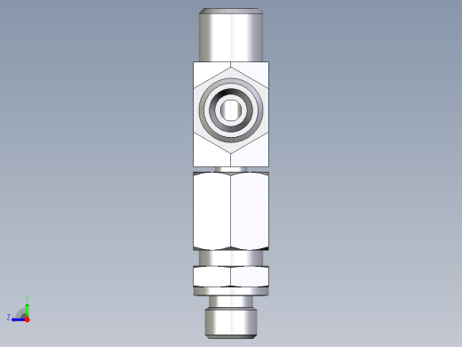 卡套式工业通用硬管接头EO_Assembled_adjustable_standpipe_run_tee_EVL06LROMD71右视缩略图