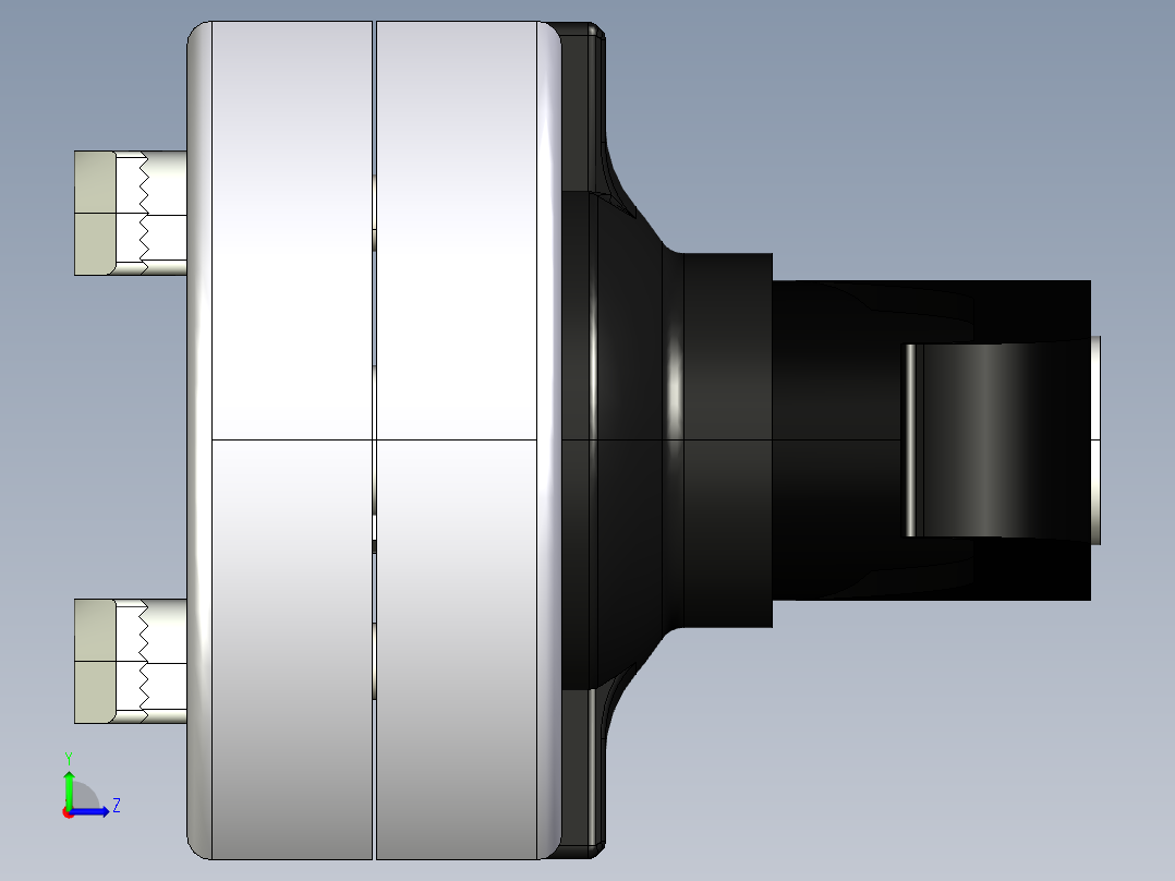型材-KJN DOOR LOCK WITH UNIQUE KEY KJN525821左视图