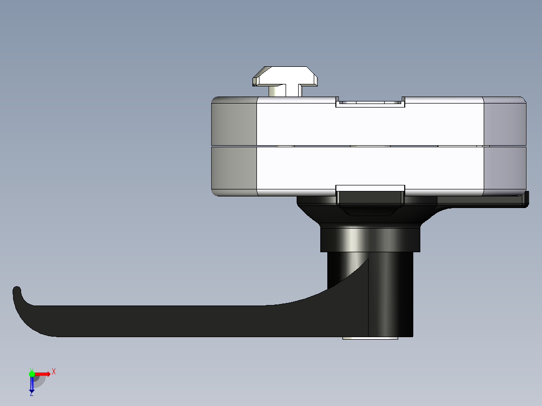 型材-KJN DOOR LOCK WITH UNIQUE KEY KJN525821俯视图