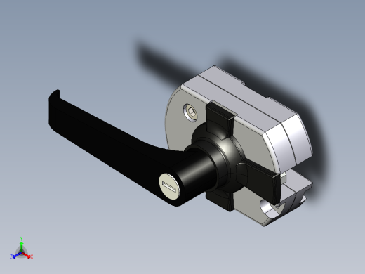 型材-KJN DOOR LOCK WITH UNIQUE KEY KJN525821正等轴测缩略图