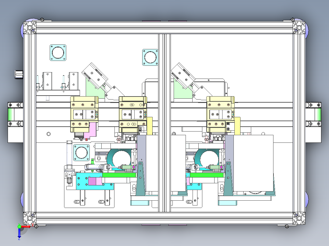 一种电池极耳撕胶设备sw18可编辑俯视图