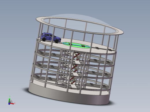 沉井式立体车库sw16可编辑