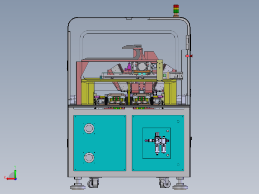3C贴膜前撕膜机（sw20可编辑+工程图+bom）后视缩略图