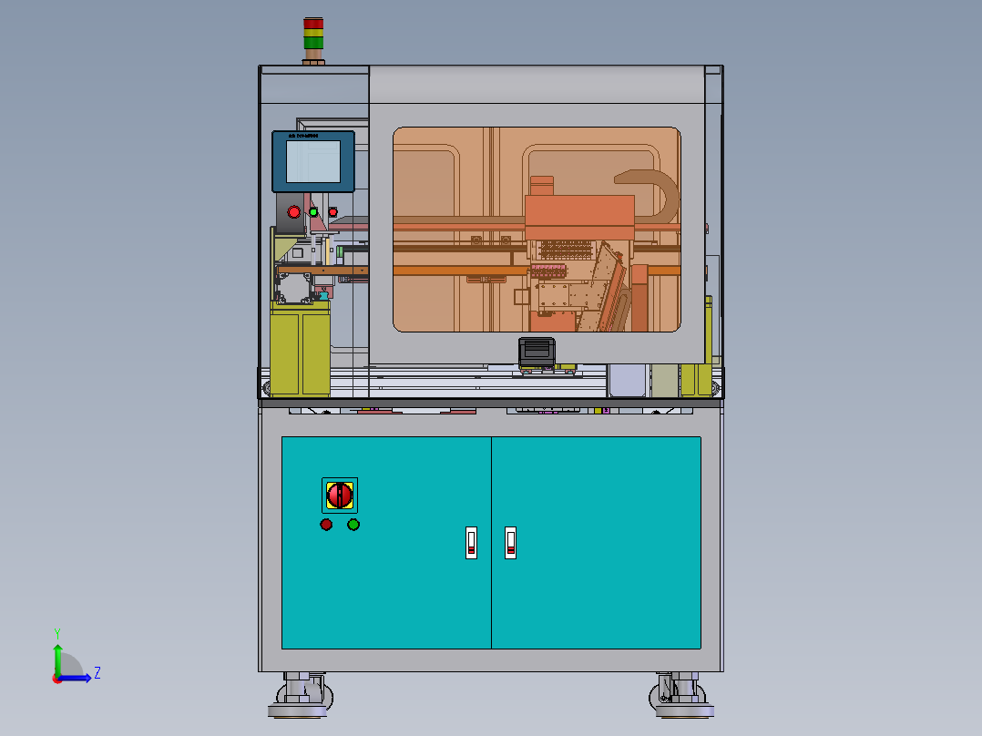 3C贴膜前撕膜机（sw20可编辑+工程图+bom）左视图