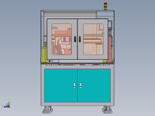 3C贴膜前撕膜机（sw20可编辑+工程图+bom）右视缩略图