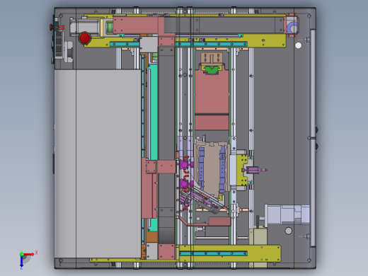 3C贴膜前撕膜机（sw20可编辑+工程图+bom）俯视缩略图