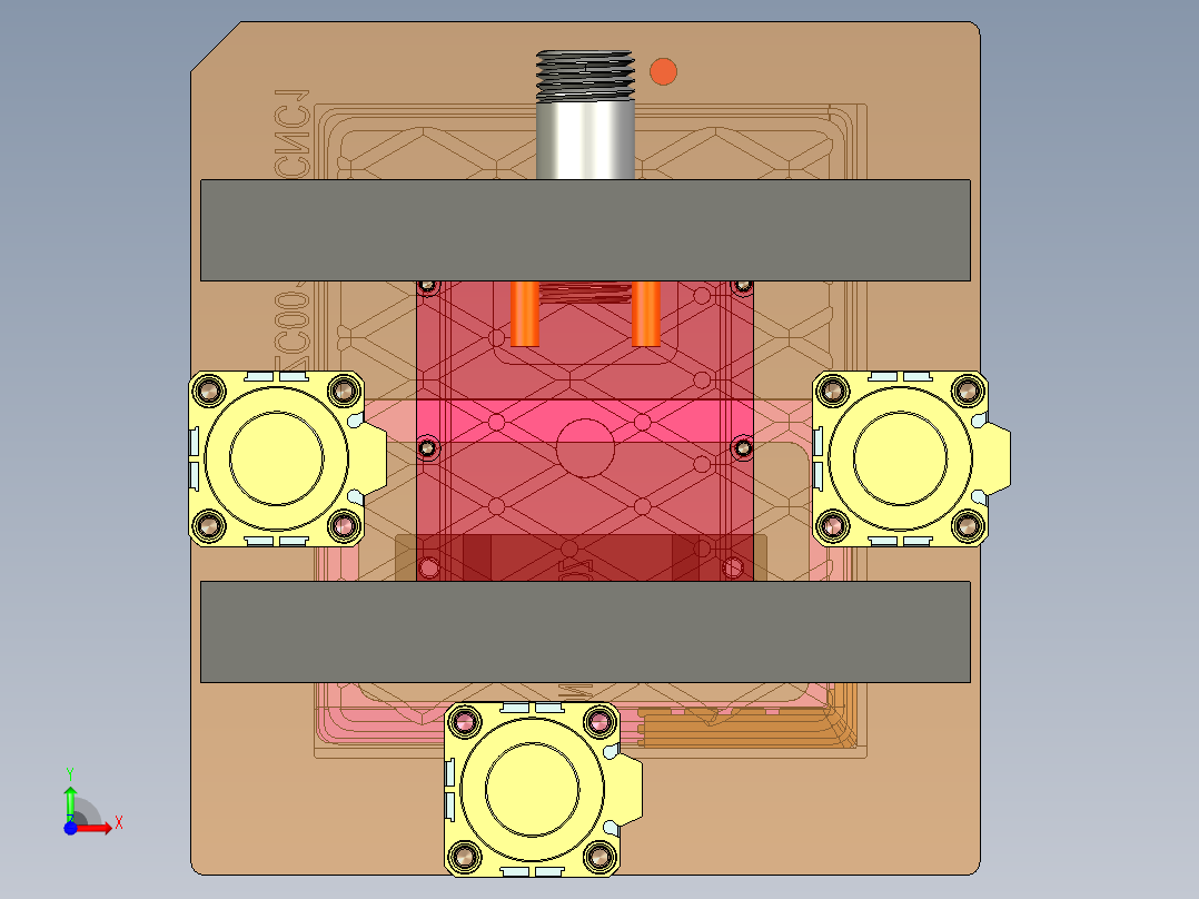 ZC001-笔记本CNC工装夹具三维模型CXJ001-CNC1-191228前视图