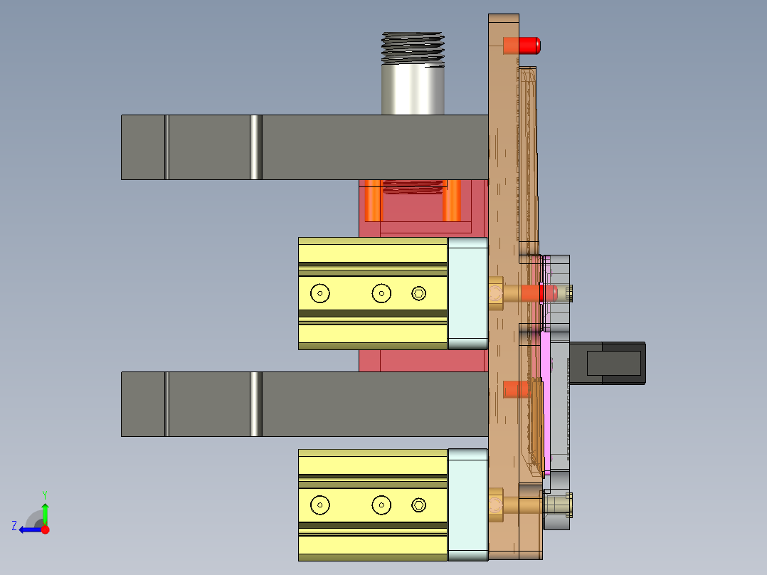 ZC001-笔记本CNC工装夹具三维模型CXJ001-CNC1-191228右视图
