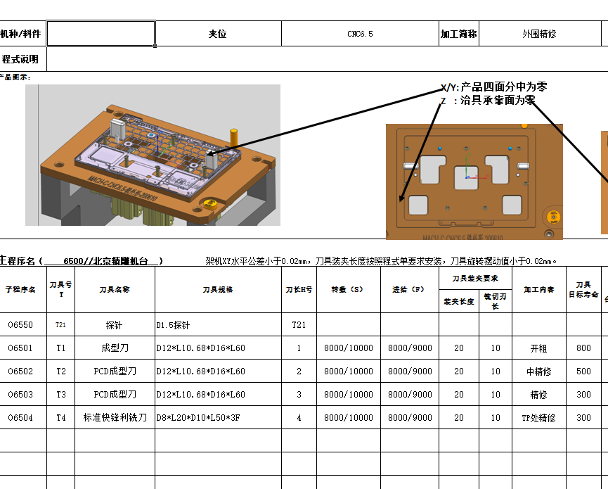 笔记本C壳铣外形程序模型