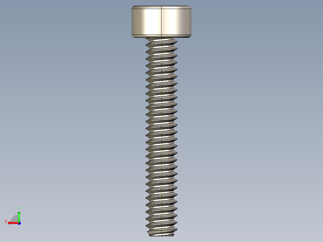 Screw_DIN_912_M1.6x10F_A2.STEP公制内六角螺钉后视图