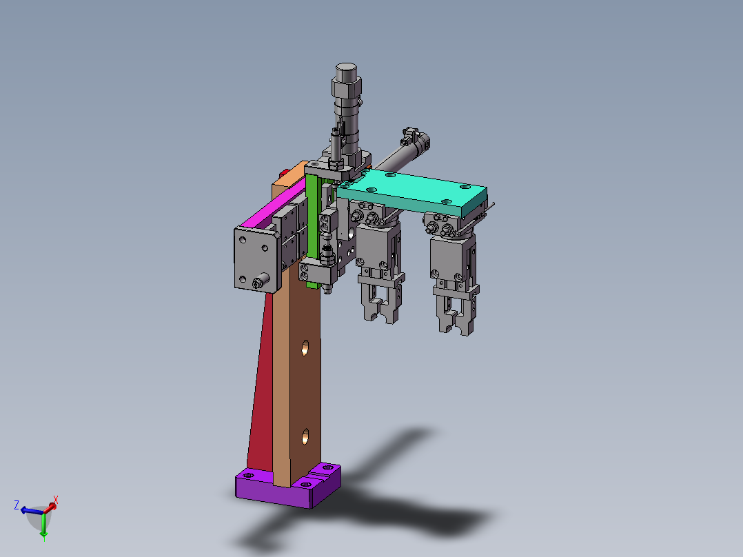 气缸移栽机械手（需要特征识别）