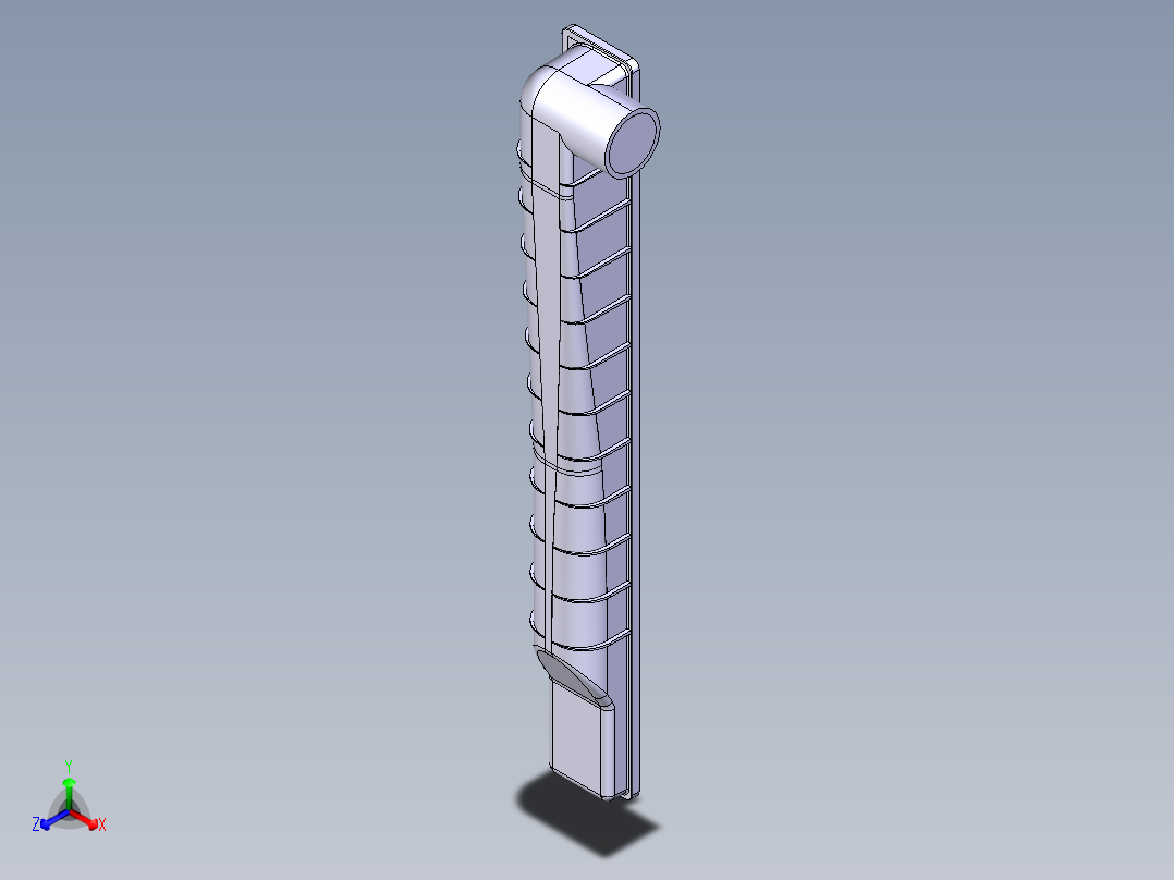 散热器零件主视图