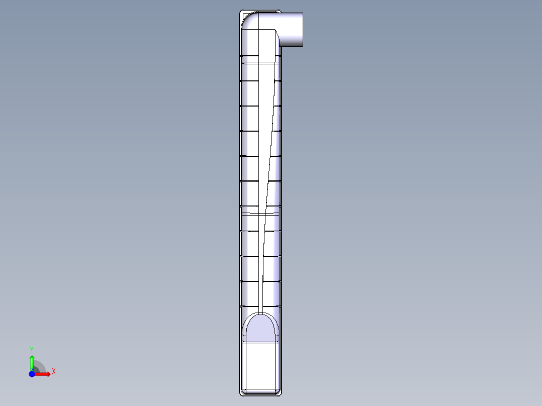 散热器零件前视图