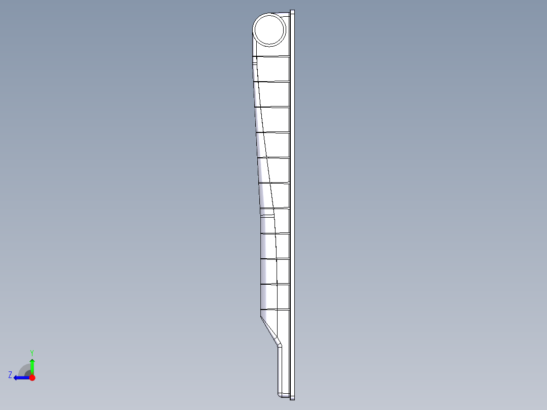 散热器零件右视图