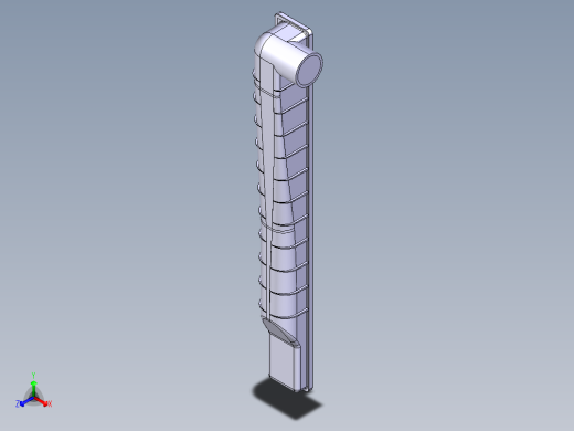 散热器零件正等轴测缩略图
