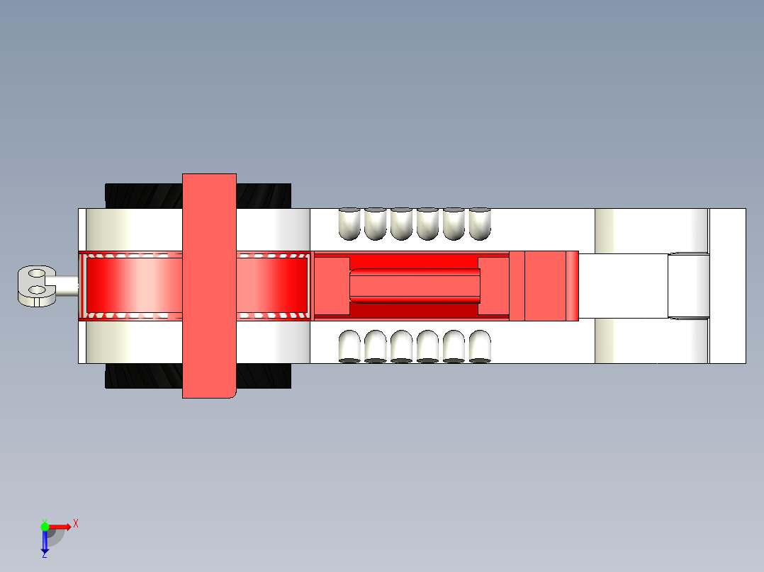 A3003239-橡皮筋动力拖拉机俯视图
