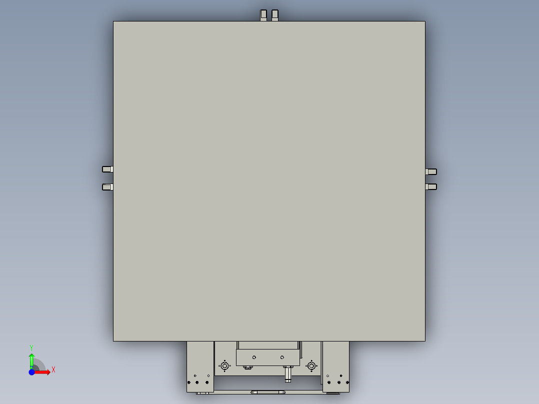 塑料盒出货机前视图
