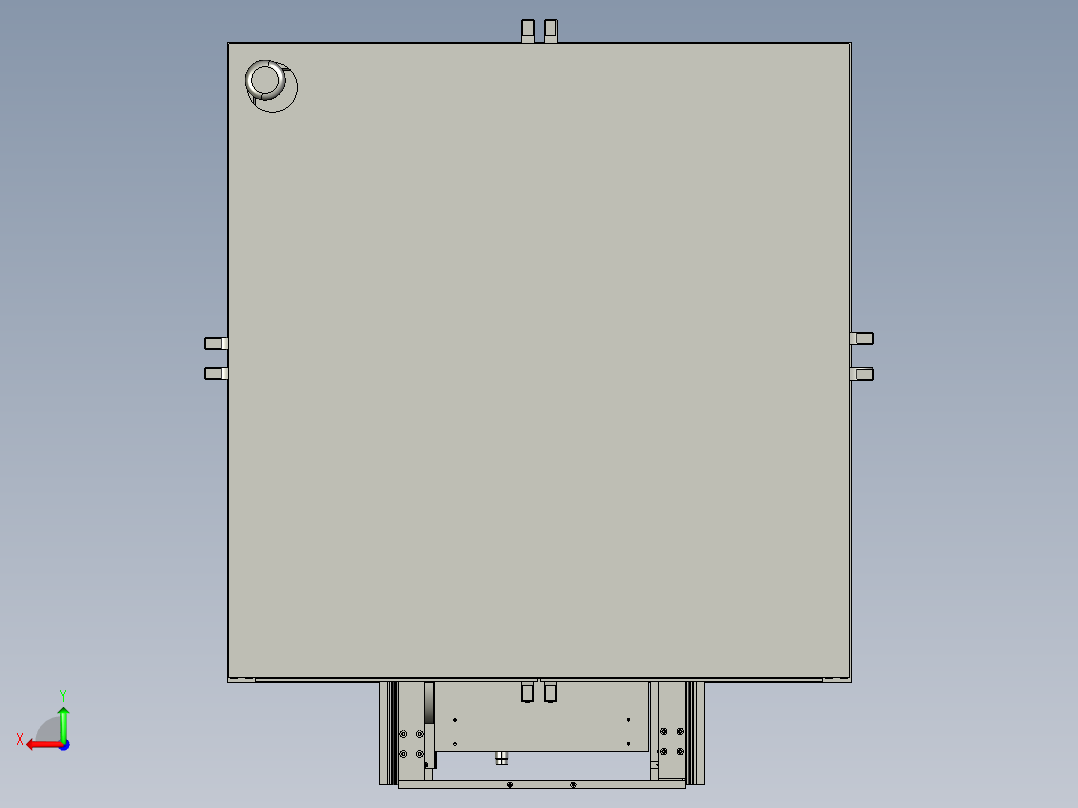 塑料盒出货机后视图